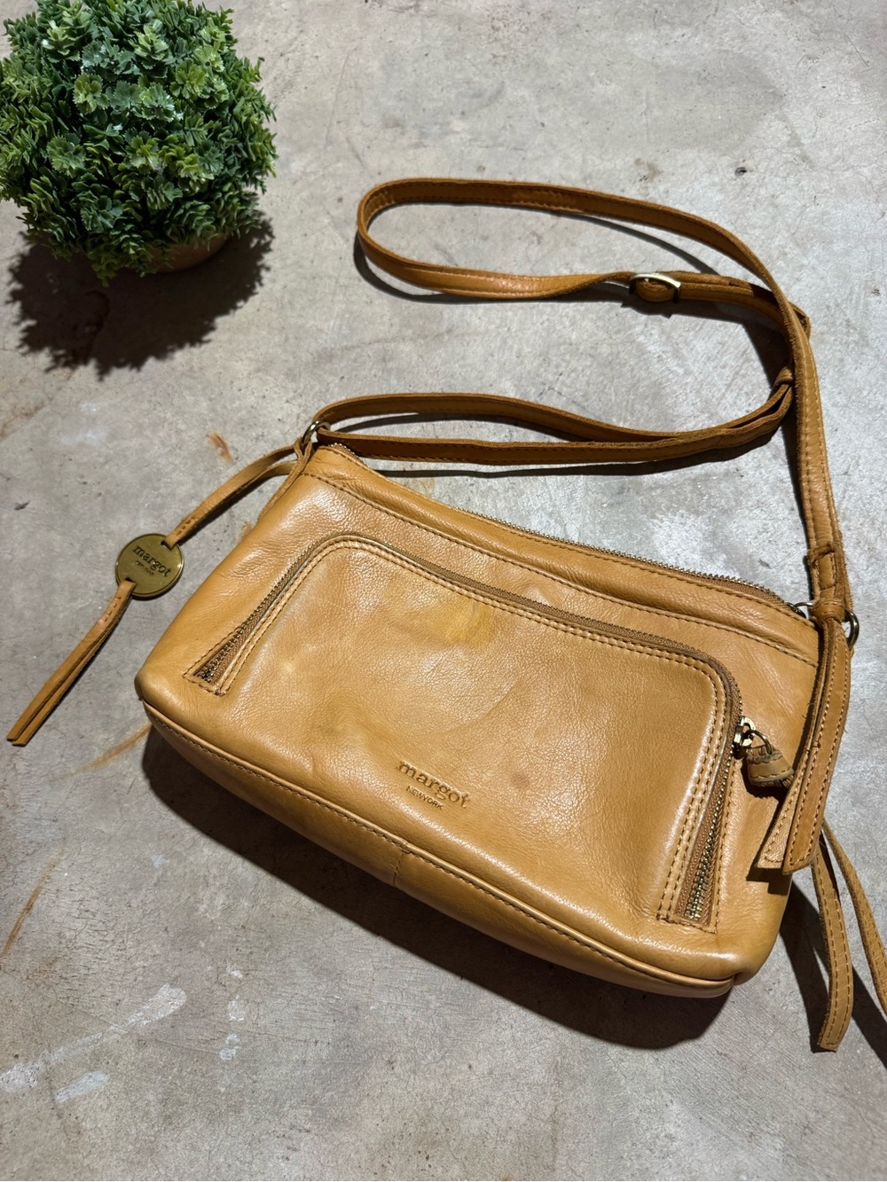 Margot Yellow Leather Crossbody Bag Purse DIY Floral Boho Hippie Cottagecore